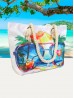 Canvas Sunglass Print Shoulder Tote